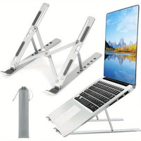 Deskora LIFT laptop stand in use