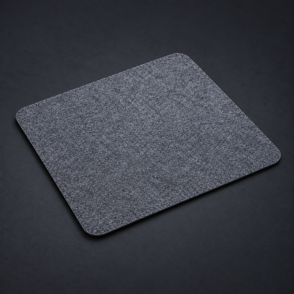 TILE — Felt Mouse Pad on graphite studio background; styled visualization