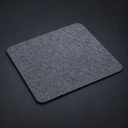 TILE — Felt Mouse Pad on graphite studio background; styled visualization