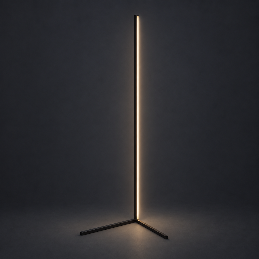 BEAM — RGB Corner Floor Lamp — individual component photo; styled visualization