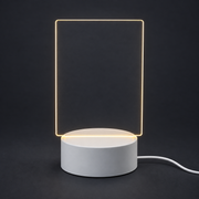 GLOWNOTE — LED Acrylic Message Board — individual component photo; styled visualization