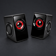 echo-speakers — logo-free graphite studio photo