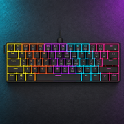 STRIKE 60% mechanical keyboard — Black version