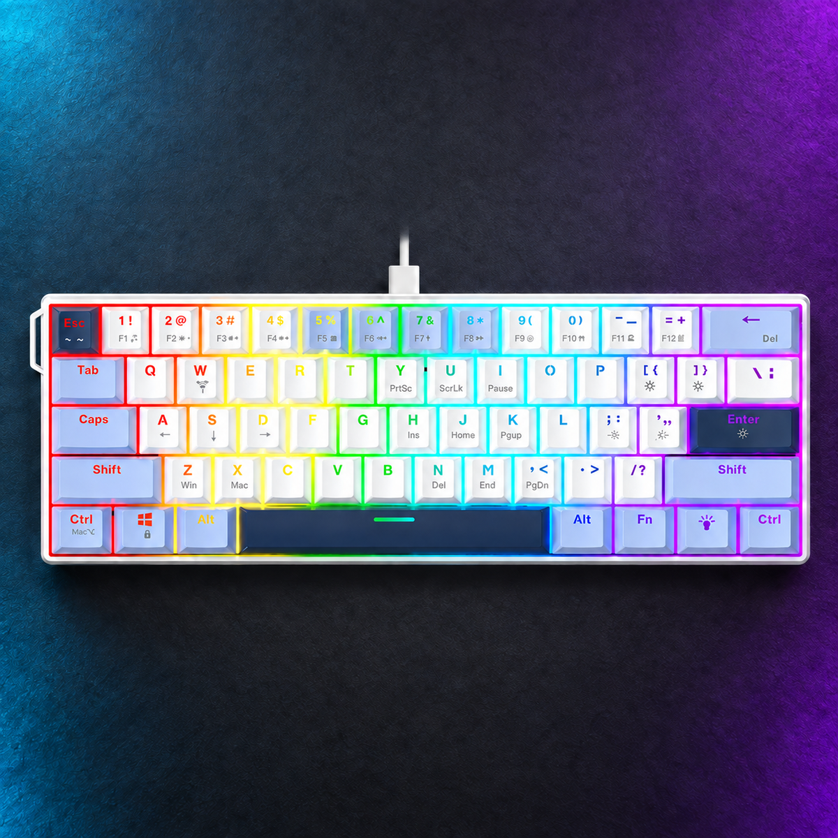 STRIKE compact mechanical keyboard in Blue-RGB