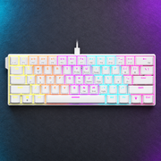 STRIKE 60% mechanical keyboard — White version