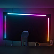 HALO light bars on the back of a monitor