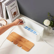 Plugging a power strip into the HIDE cable box