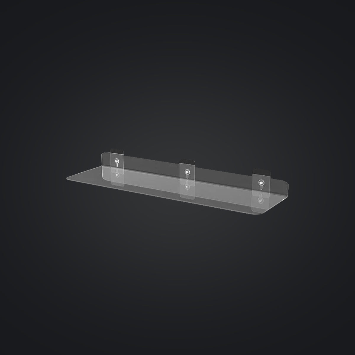 LEDGE clear acrylic wall shelf