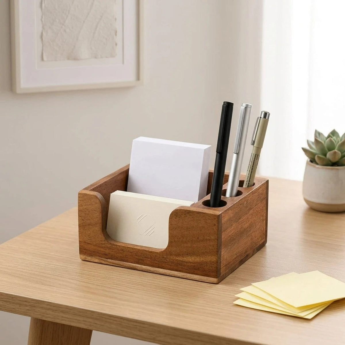 NOTE holding a sticky-note pad