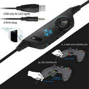 COMMS — Wired Gaming Headset with LED Lighting