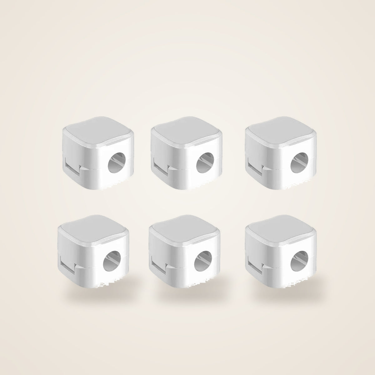 SNAP magnetic cable clips, 6-pack